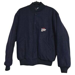 Rare 1999 Miller Lite Super Bowl XXXIII Varsity Jacket Chicago Exclusive Promo A